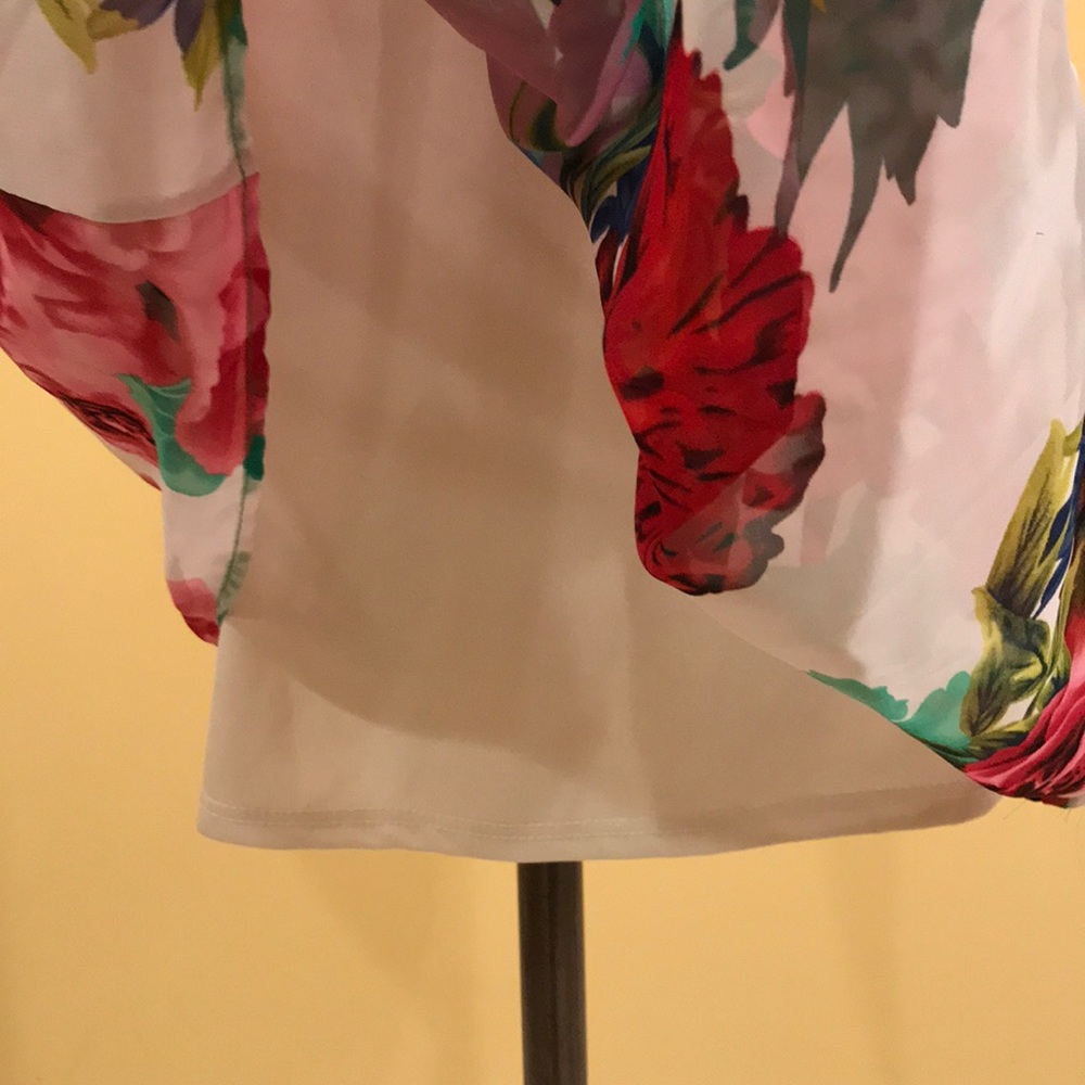 Twenty One floral sleeveless dress M sheer EUC - Picture 4 of 8